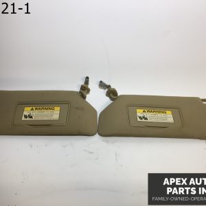 OEM 2008 Honda Odyssey Sun Visors TAN BROWN SET PAIR RIGHT LEFT