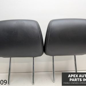 OEM 2009-2012 Ford F-150 3.5L Rear Seat Black Leather Right Left Headrest Set