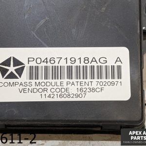 OEM 2009-2014 Volkswagen Routan 3.6L Compass Module