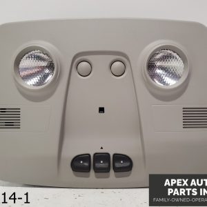 OEM 2009 GMC Acadia 3.6L Overhead Roof Console Assembly (Gray 193)