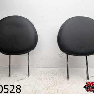 OEM 2009 Mini Cooper S 1.6L Front Left & Right Seat Headrest Black Leather