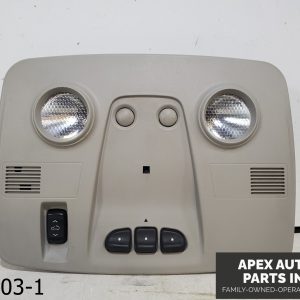 OEM 2010 GMC Acadia 3.6L Overhead Console Sunroof Dome Light Gray