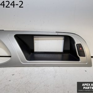 OEM 2011 Audi A4 2L CENTER DASH DISPLAY TRIM BEZEL 8K1857186G SILVER