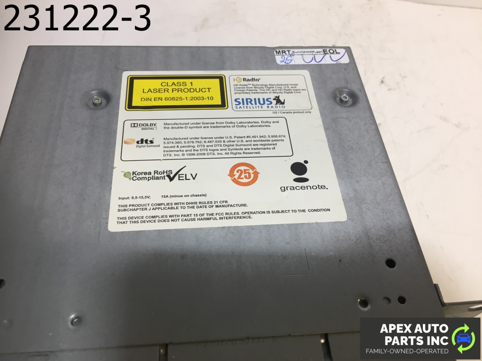 OEM 2011 BMW 550i AM FM Radio Player Navigation Head Unit 1356 - Image 9