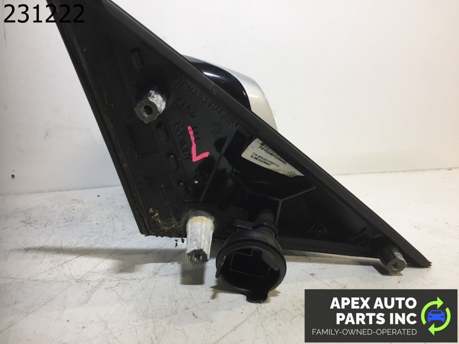 OEM 2011 BMW 550i FRONT LEFT DOOR SIDE VIEW EXTERIOR HEATED AUTO DIP MIRROR - Image 8