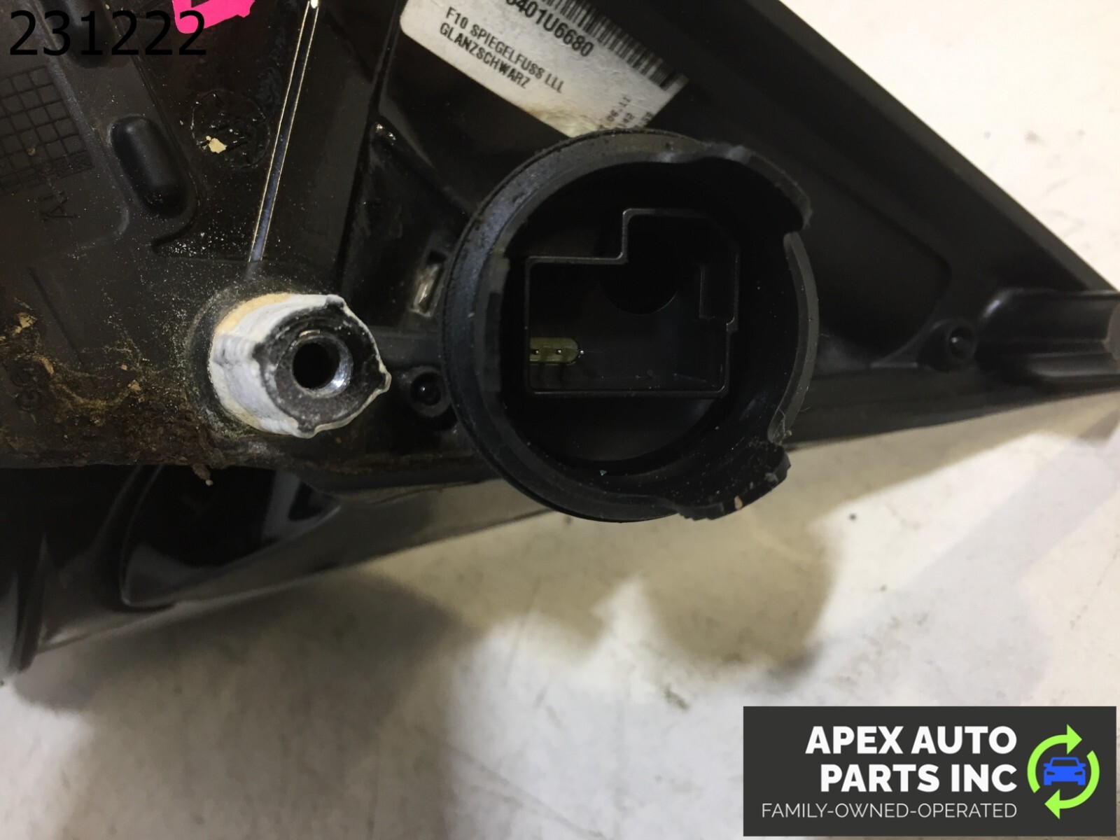 OEM 2011 BMW 550i FRONT LEFT DOOR SIDE VIEW EXTERIOR HEATED AUTO DIP MIRROR - Image 9