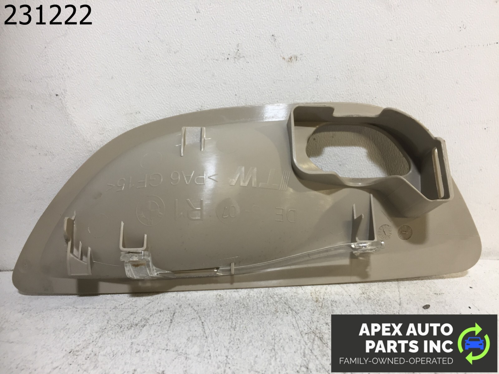 OEM 2011 BMW 550i Rear Right Interior Door Handle Insert TRIM - Image 5
