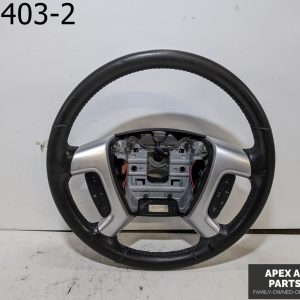 OEM 2012 GMC Acadia 3.6L STEERING WHEEL LEATHER WRAPPED BLACK
