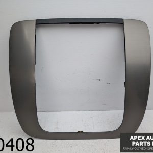 OEM 2013 Chevrolet Silverado 1500 5.3L Dash Radio Surround Bezel Silver