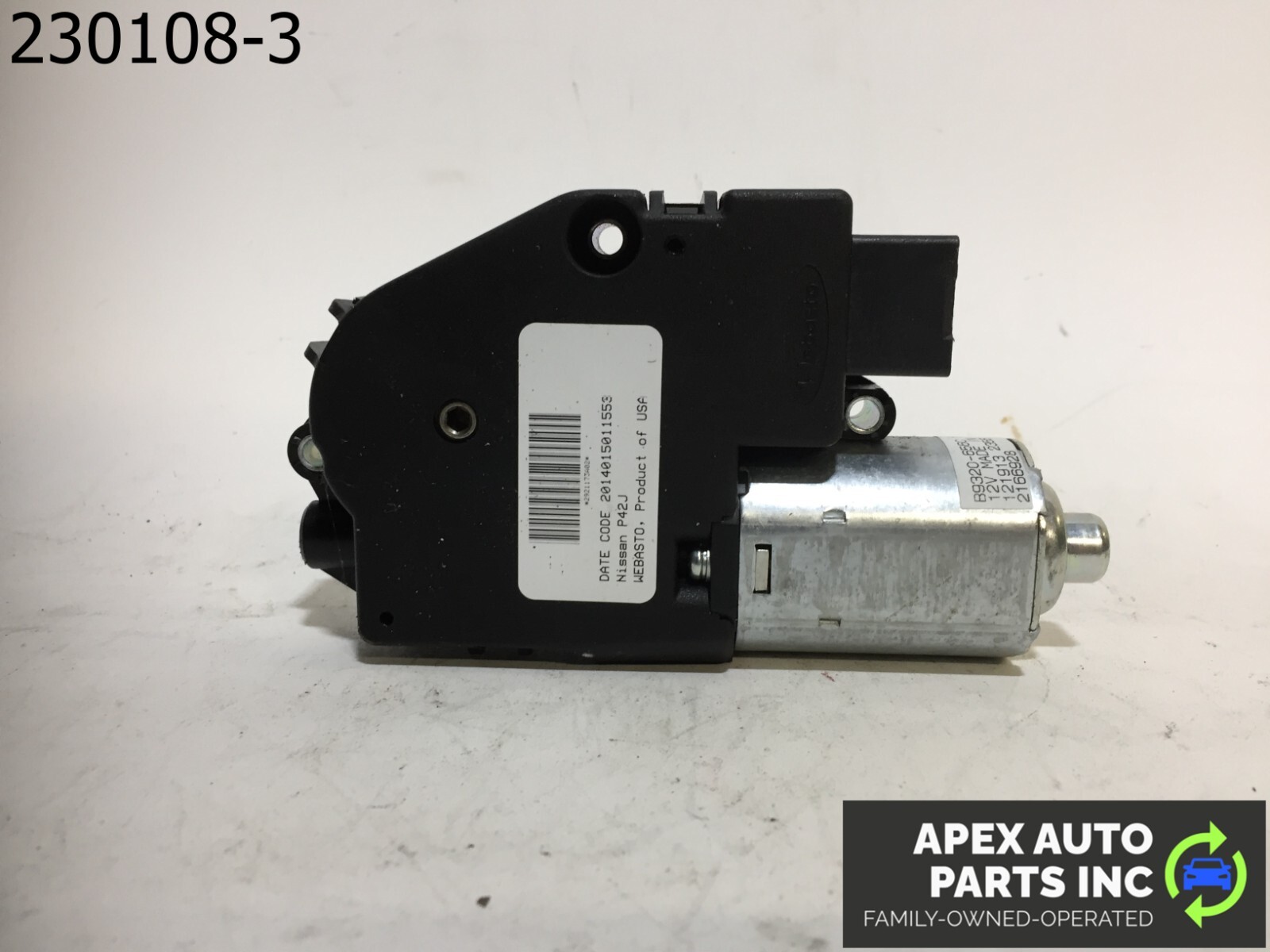OEM 2014 Infiniti QX60 FRONT SUNROOF GLASS WINDOW MOTOR 2921631B02 - Image 5
