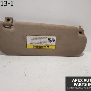 OEM 2015 Kia Optima Driver Left Sun Visor Beige 852012T04087