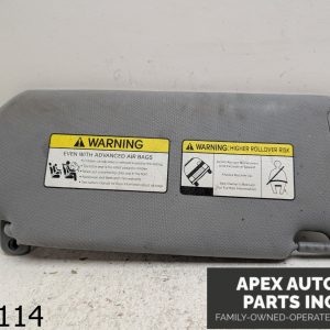 OEM 2015 Kia Sorento 3.3L Driver Sun Visor Sunvisor Gray