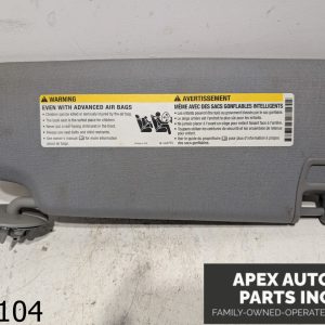 OEM 2017 Chevrolet Malibu 1.5L Driver Left Sun Visor Illuminated