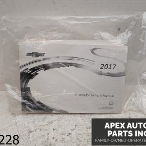 OEM 2017 Chevrolet Silverado 1500 5.3L Owner’s Manual With Navigation