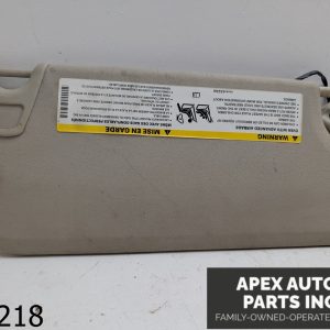 OEM 2018 Dodge Journey 2.4LDriver Left Side Sun Visor Light Gray