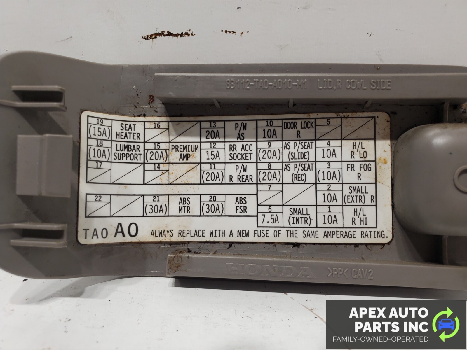 2008-2012 Honda Accord Lower Kick Panel Interior Fuse Box Cover Trim Lid Bezel - Image 8