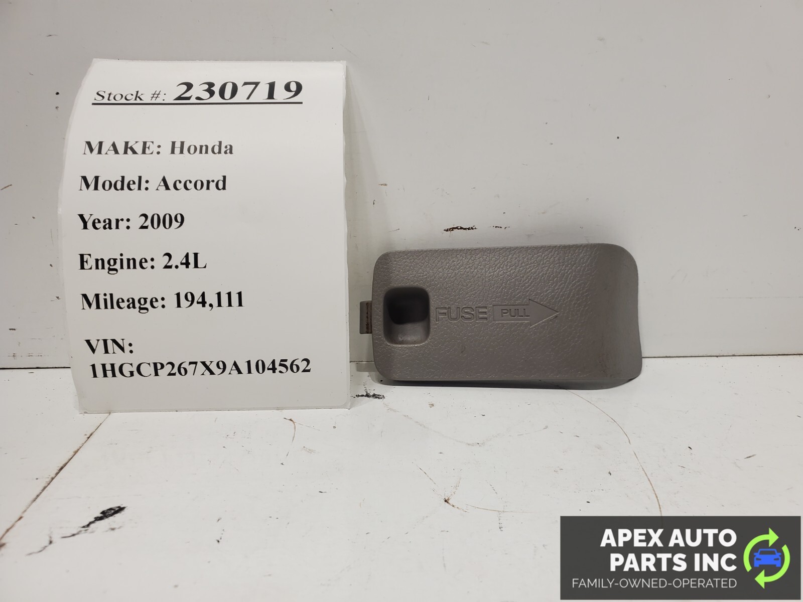 2008-2012 Honda Accord Lower Kick Panel Interior Fuse Box Cover Trim Lid Bezel