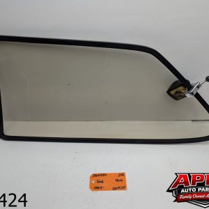 OEM 1985 Saab 900 Turbo 2.0L Right rear window door glass black trim