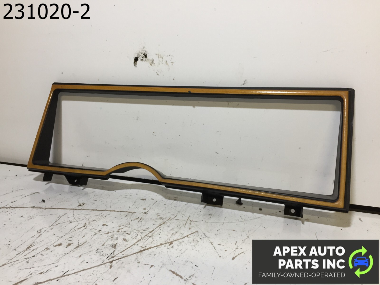 OEM 1990 Cadillac Allante Trim Instrument Cluster Bezel Finish Woodgrain Wood - Image 4