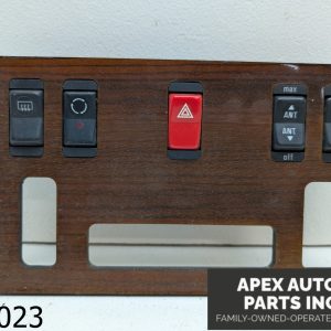 OEM 1990 Mercedes 300SE 3.0L FRONT CLIMATE CONTROL HAZARD SWITCH PANEL