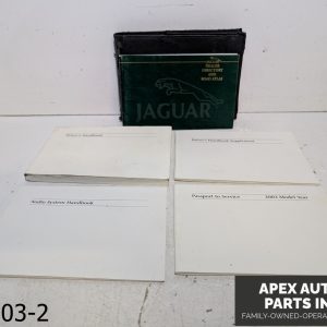 OEM 2000-2004 Jaguar S-Type 4.2L Jaguar Owner's Manual Leather Case Bag Pouch