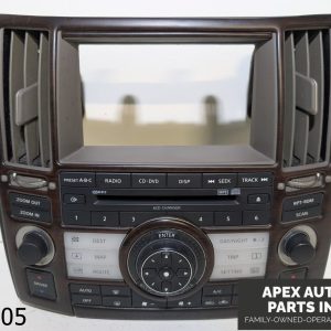 OEM 2003-2008 Infiniti FX35 3.5L CD SAT Radio Player Climate Control Bezel