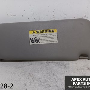 OEM 2004-2007 BMW 525i 2.5L Left Driver Sunvisor Gray Vinyl