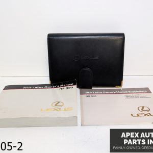 OEM 2004-2007 Lexus RX330 3.3L Leather Owners Manual Case Black