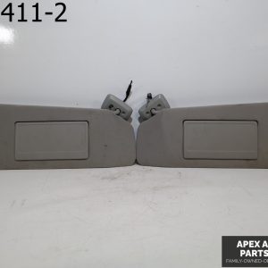 OEM 2007 Ford F-150 5.4L Sun Visors Driver Passenger Sunvisors Gray Set Pair