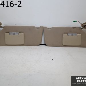 OEM 2007 Ford Five Hundred 3.0L Left Right Pair Sunvisor Set Sun Visor Shade