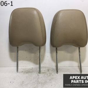 OEM 2008 Ford Edge Front Headrest Set Left Right Light Stone Leather