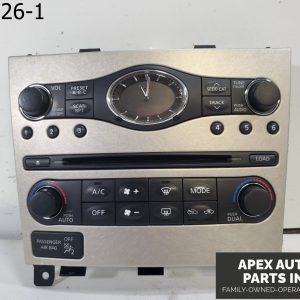 OEM 2008 Infiniti G35 3.5L BOSE Stereo Radio 6 Disc CD AC Climate Control Clock