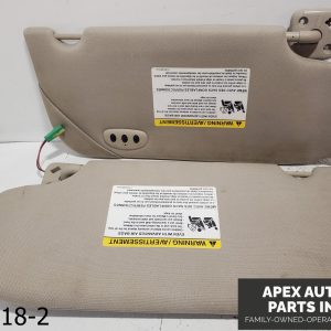 OEM 2009-2012 Lincoln MKT 3.5L Driver Passenger Sun Visor Left Right Front Shade