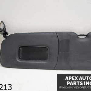 OEM 2009 BMW 650I 4.8L Left Front Drivers Sun Visor Grey Leather