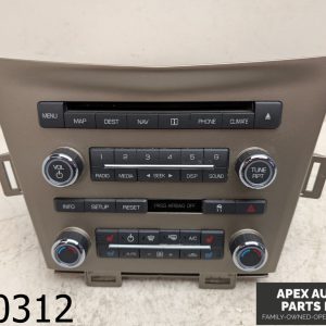 OEM 2010 Lincoln MKT 3.5L Radio Control Panel