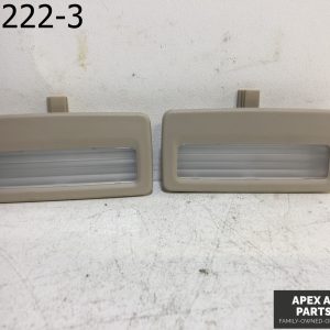 OEM 2011 BMW 550i Front Sun Visor Mirror Lamp Light Set Black