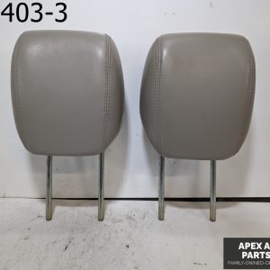 OEM 2012 GMC Acadia 3.6L FRONT HEADREST SET OF 2  LH & RH Leather GRAY
