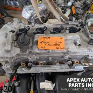 OEM 2014 Toyota Corolla 1.8L Complete Engine 22ZR-FE