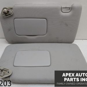 OEM 2015 Subaru Forester 2.5L Driver & Passenger Side Sun Visor Pair Set Gray