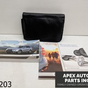 OEM 2015 Subaru Forester 2.5L Owners Manual Quick Reference Guide Case