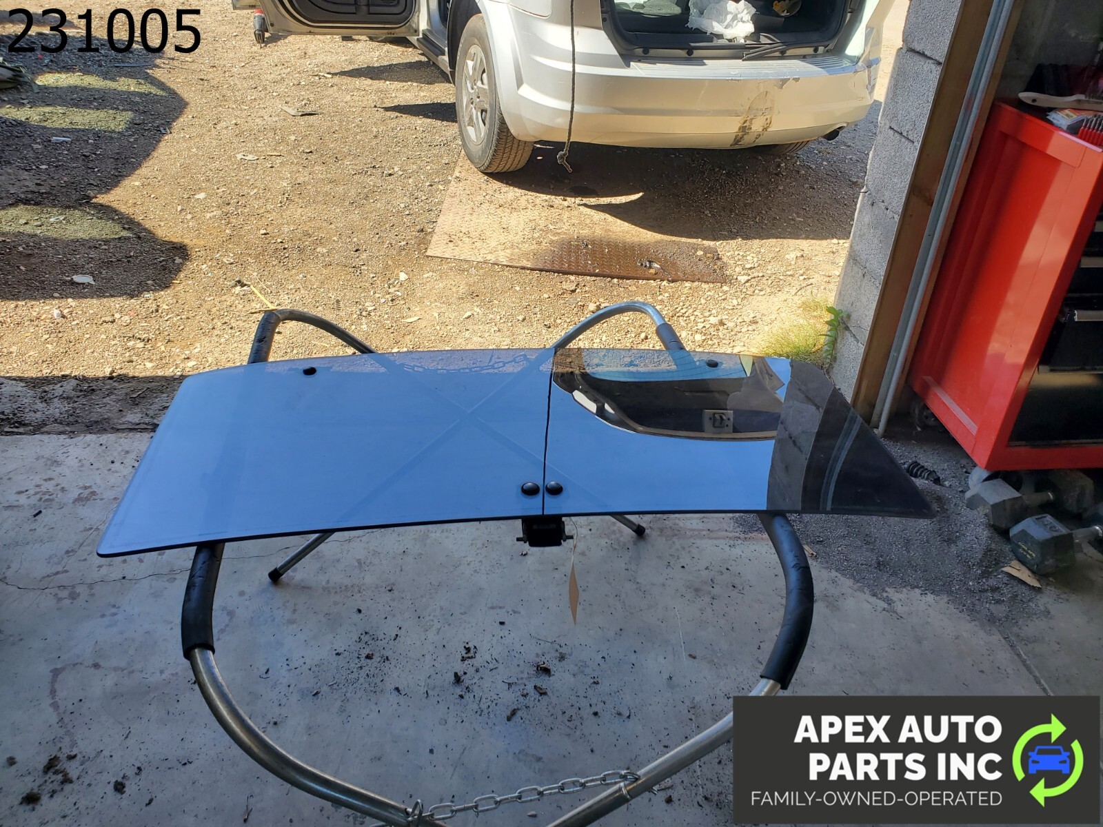 OEM Pontiac Fiero 1985 UPPER TOP SUN ROOF WINDOW GLASS T-TOP PANEL - Image 3