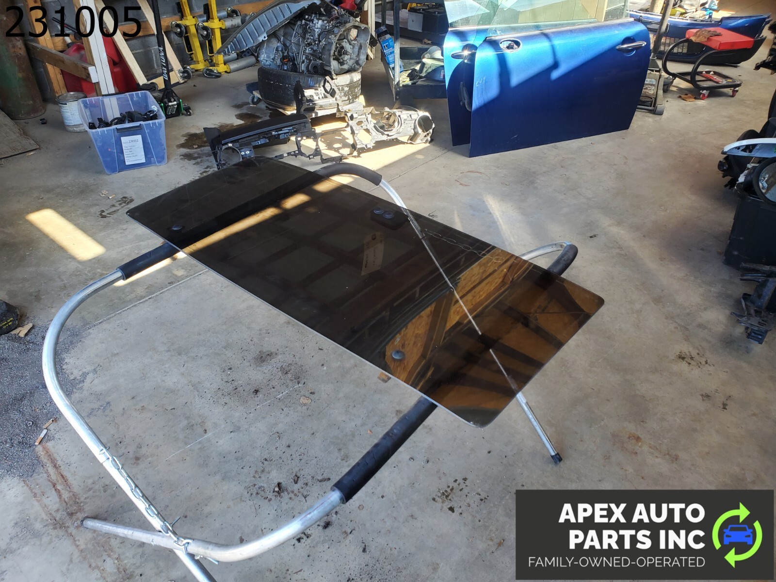 OEM Pontiac Fiero 1985 UPPER TOP SUN ROOF WINDOW GLASS T-TOP PANEL - Image 5