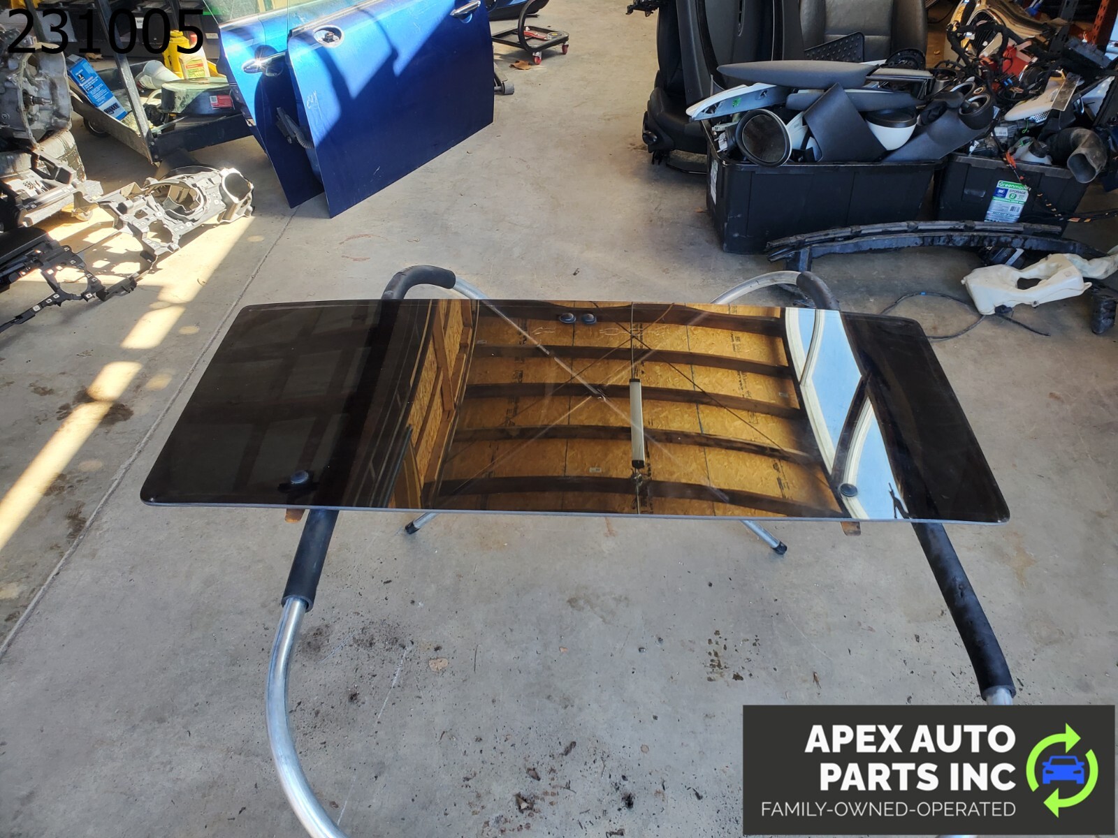 OEM Pontiac Fiero 1985 UPPER TOP SUN ROOF WINDOW GLASS T-TOP PANEL - Image 6