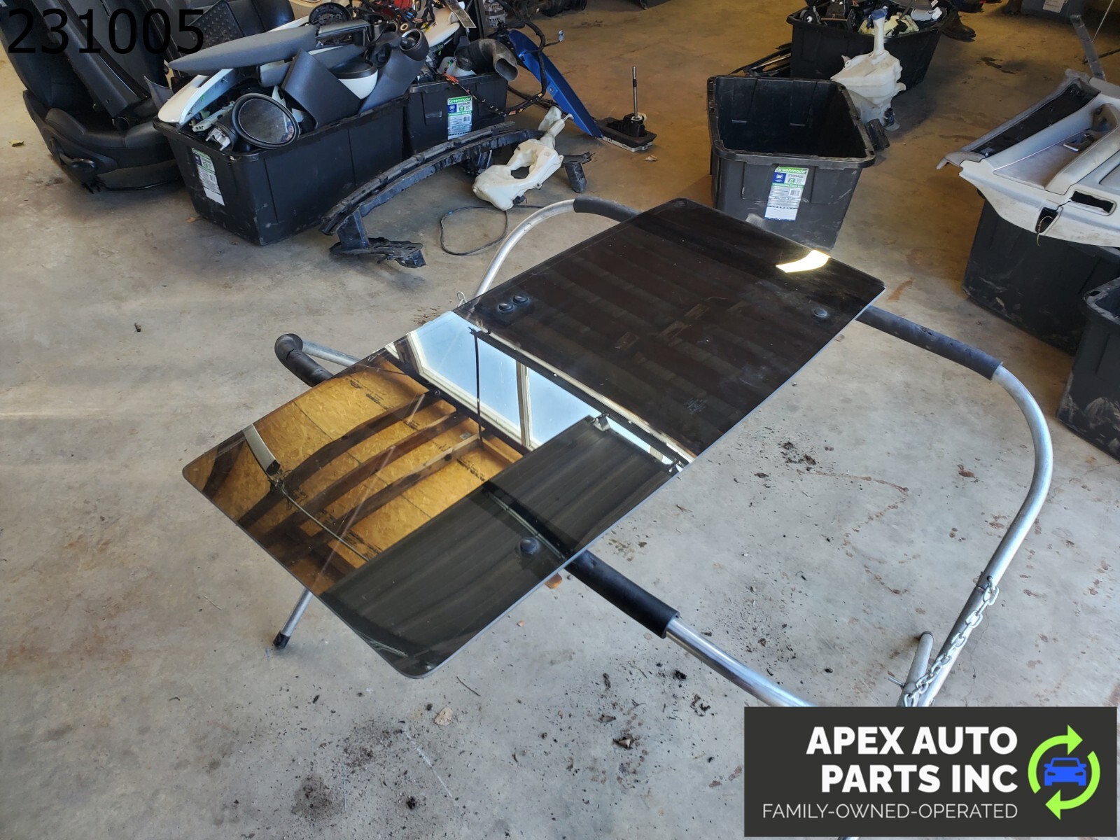 OEM Pontiac Fiero 1985 UPPER TOP SUN ROOF WINDOW GLASS T-TOP PANEL - Image 7