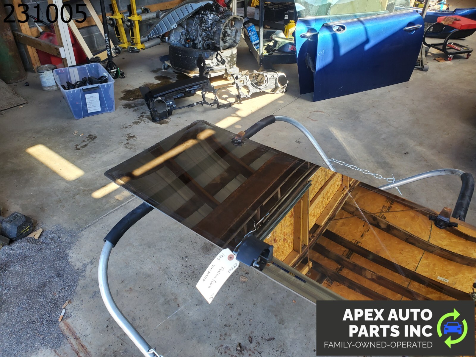 OEM Pontiac Fiero 1985 UPPER TOP SUN ROOF WINDOW GLASS T-TOP PANEL - Image 8