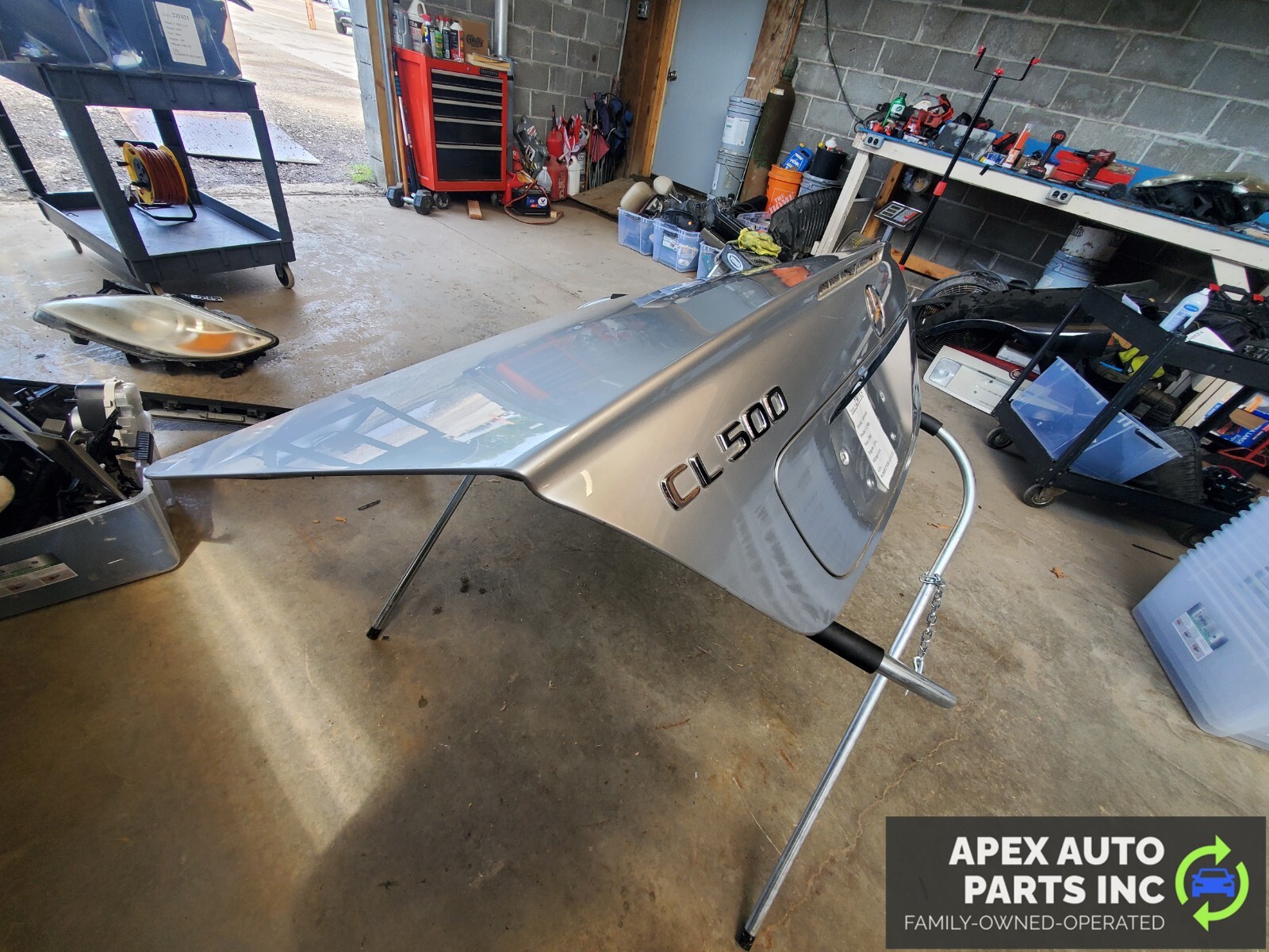 00-06 Mercedes W215 CL55 AMG CL500 Complete Trunk Lid Deck Shell Assembly Silver - Image 3