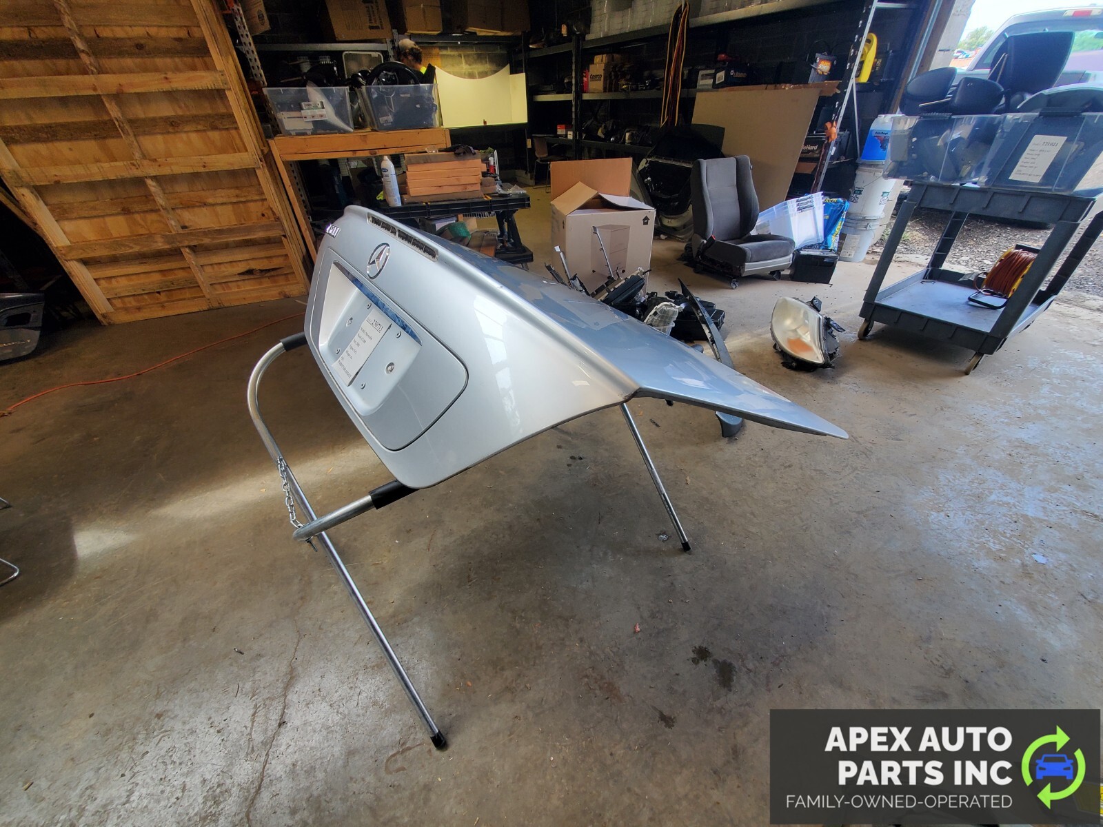 00-06 Mercedes W215 CL55 AMG CL500 Complete Trunk Lid Deck Shell Assembly Silver - Image 4