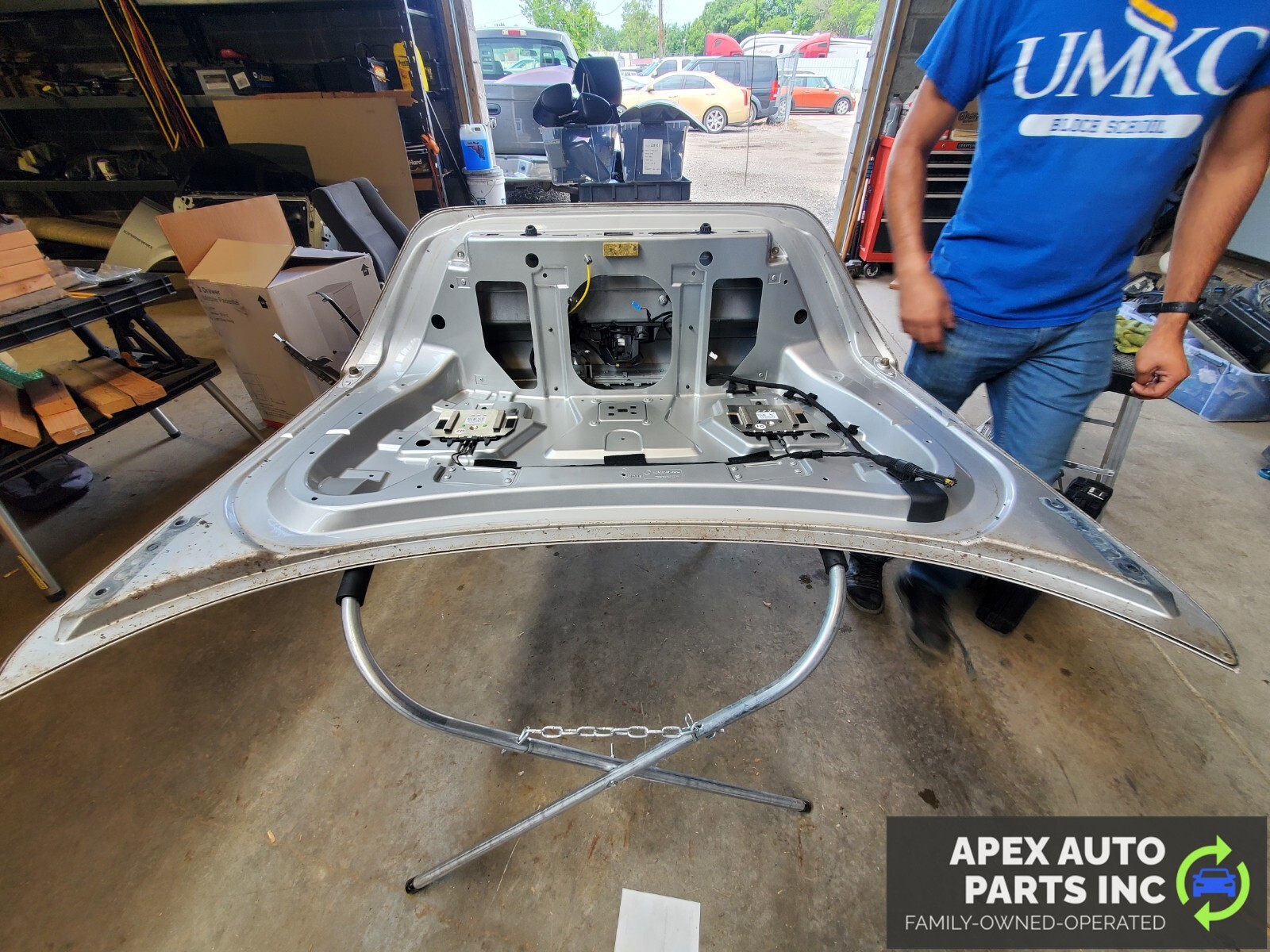 00-06 Mercedes W215 CL55 AMG CL500 Complete Trunk Lid Deck Shell Assembly Silver - Image 6