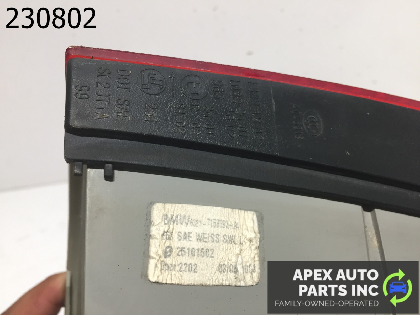 OEM 00-06 BMW X5 E53 Left LH Driver Side Outer Tail Light - Image 6