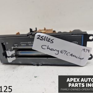OEM 1979 Chevrolet El Camino A/C HEATER CONTROL
